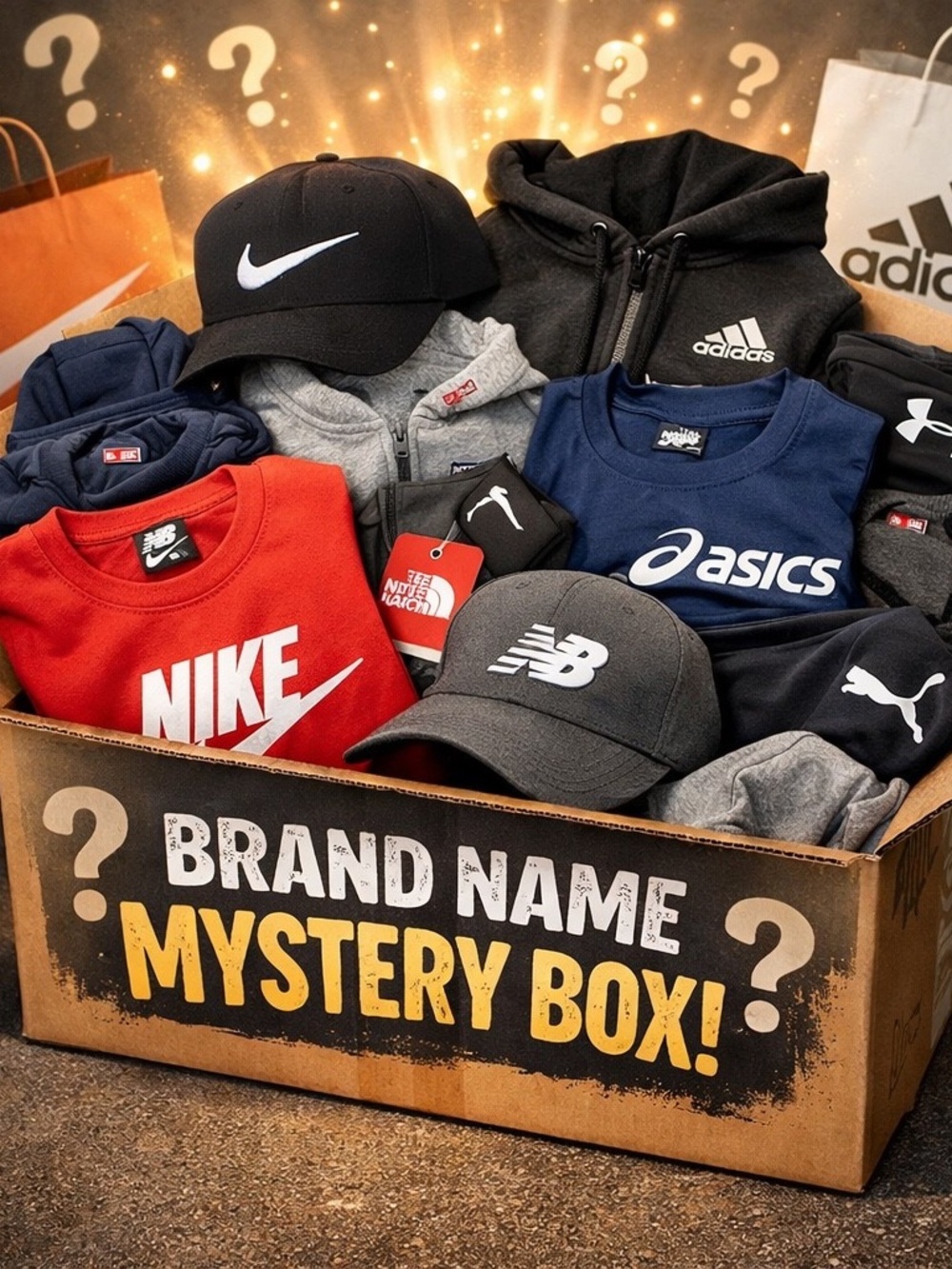 Mystery Bundle of Men's Name Brand New Clothing Reseller Flip